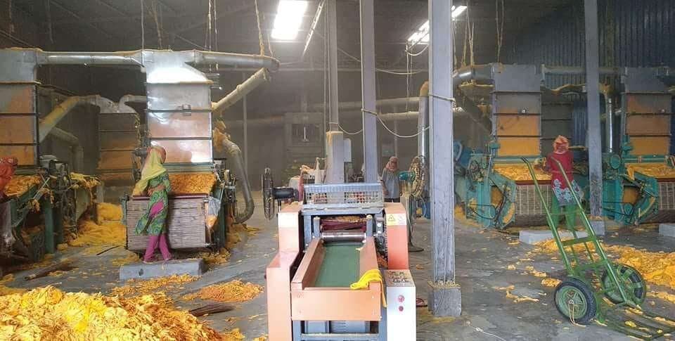 Producing 100% Cotton Golden Yellow Shoddy