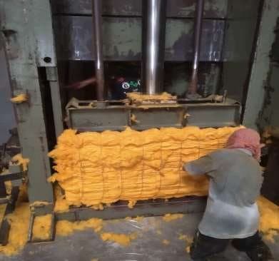 Producing 100% Cotton Golden Yellow Shoddy