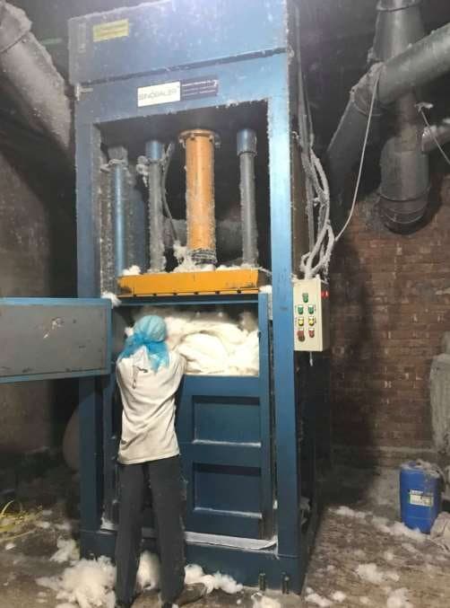 Bale Press Loading